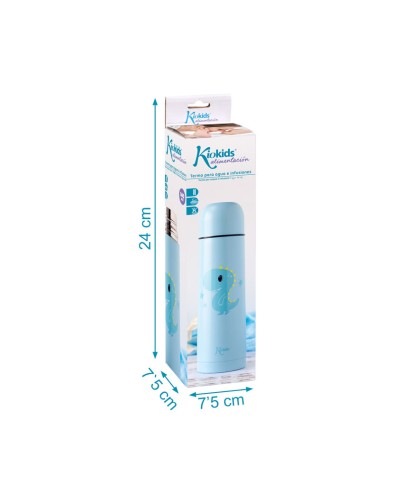 998 Termo 500ml Dino Azul