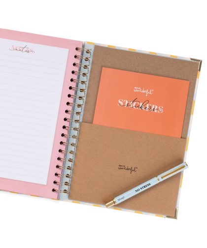 9975 Set de Agenda Office 2025-26 Semanal Extragrande + boli - No stress