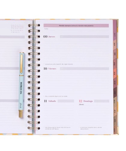 9984 Set de Agenda Office 2025-26 Semanal Extragrande + boli - No stress