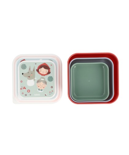 10129 3 Cajas de Almuerzo Little Red