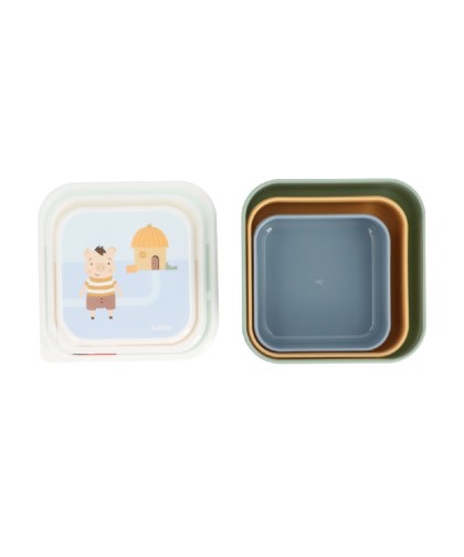 10137 3 Cajas Almuerzo Little Pigs