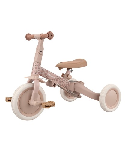 10151 Triciclo con Barra Rosa Flores
