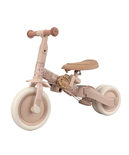 10153 Triciclo con Barra Rosa Flores