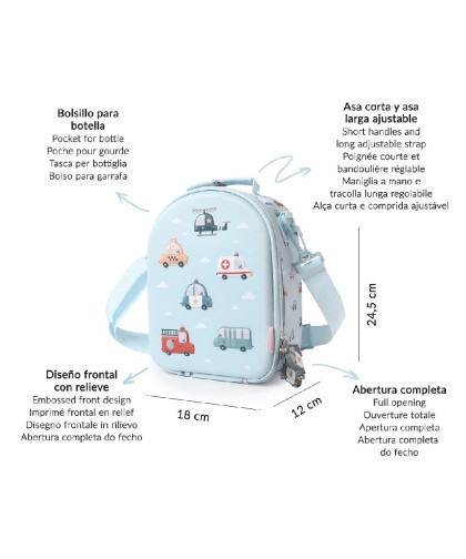 10249 Bolsa Merienda Térmica 3D City Cars