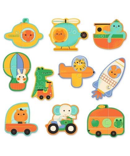 10435 Puzzle dúo Vehículos