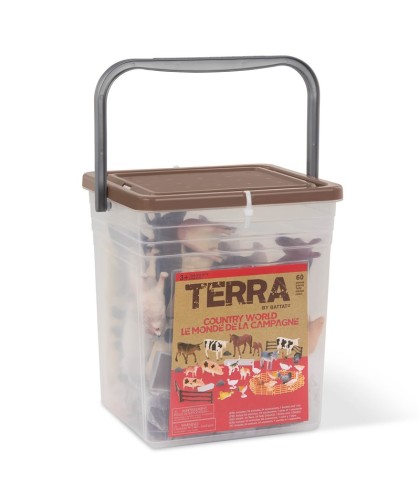 10449 Terra Cubo Animales de granja 60 Pcs