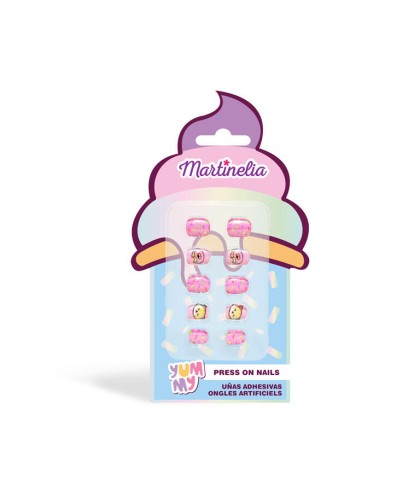 10582 Azul Helado 10 Uñas Postizas Little Unicorn