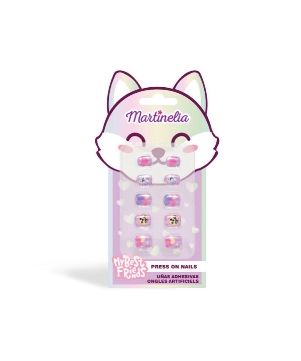 10584 Rosa Zorro 10 Uñas Postizas Little Unicorn
