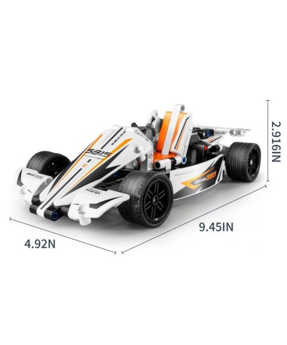 10612 iMMaster Coche de carreras blanco -187pzas