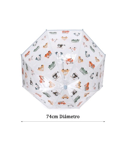 10845 Paraguas Transparente City Cars