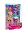 10918 Barbie Skipper Niñera con Trona y Bebe