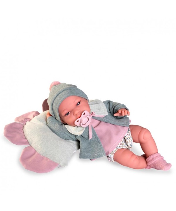 11016 Antonio Juan Baby Toneta Cojín Flor