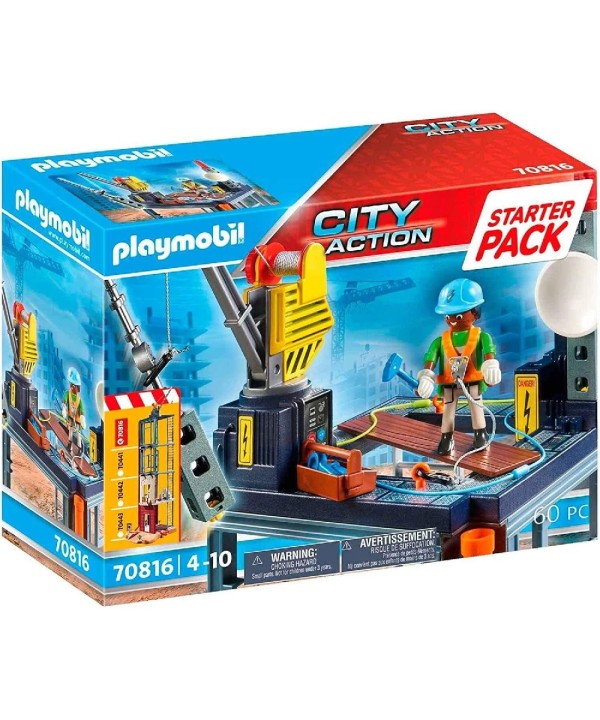11033 Playmobil 70816 Construccion con Grúa