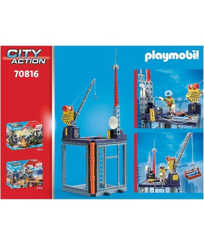 11036 Playmobil 70816 Construccion con Grúa