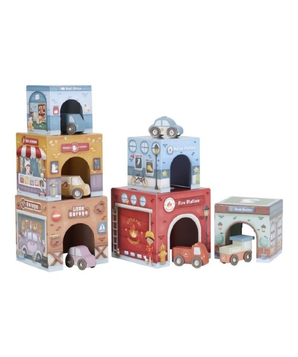 11225 Torre Encajable Ciudad con Coches