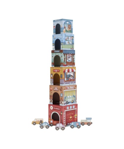 11227 Torre Encajable Ciudad con Coches