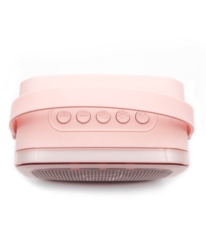 11322 Karaoke con luz y 2 micrófonos  Rosa