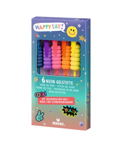 11360 Bolígrafos Neón de Gel - Set 6 Ud.