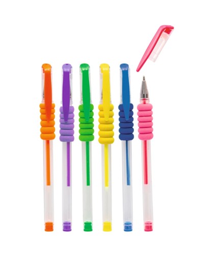 11361 Bolígrafos Neón de Gel - Set 6 Ud.