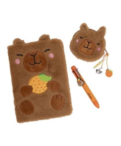 11542 Set de libreta A5 + monedero Capibara