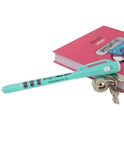 11555 Diario personal + boli con tinta normal e invisible Hello Kitty - Today is a good day to smile