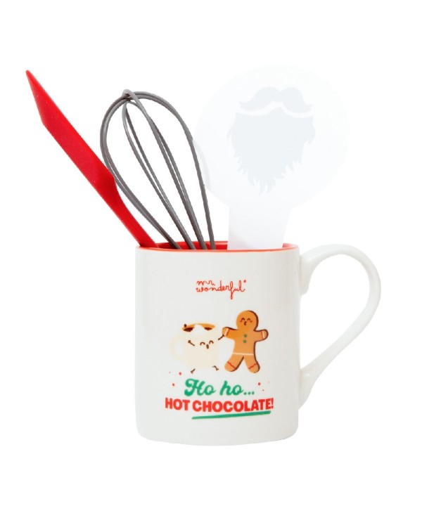 11562 Set de taza + utensilios para hacer choc