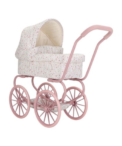 11594 Carrito Muñecas Metal Flores