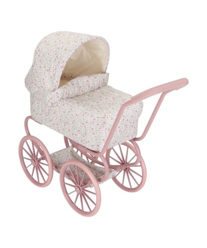 11595 Carrito Muñecas Metal Flores