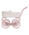 11597 Carrito Muñecas Metal Flores