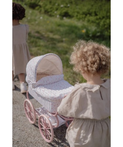 11600 Carrito Muñecas Metal Flores