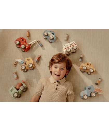 11637 Coche Policia Madera