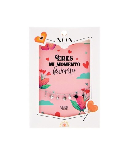 11806 Pulsera Acero Plateado - Eres Mi Momento