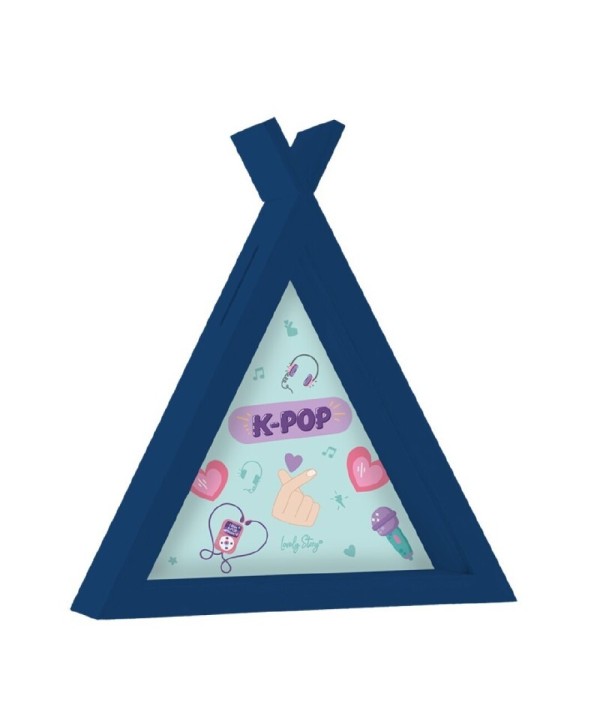 11909 Hucha Tipi K-Pop Azul Oscuro