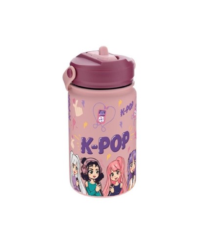 11913 Botella Termica 330ML K-Pop Rosa