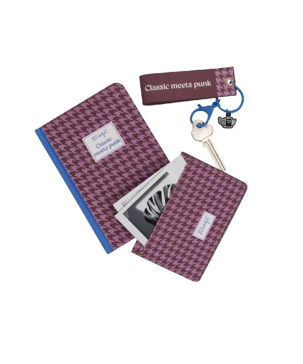 12090 Set de libreta A6 + monedero + llavero