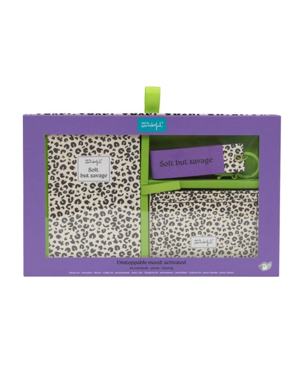 12098 Set de libreta A6 + monedero + llavero