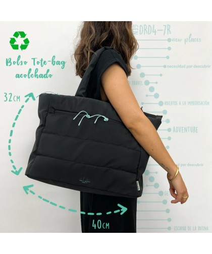 12126 Bolso Totebag acolchado DRD4-7R Travel