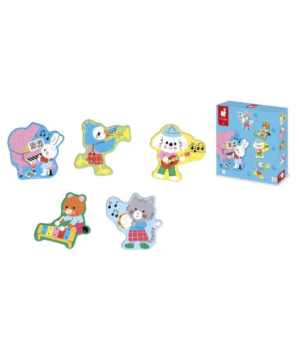 12480 5 Puzzles Evolutivos Musica