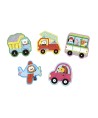 12494 5 Puzzles Evolutivos Vehiculos