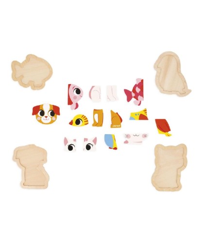 12624 4 Puzzles Evolutivos - Animales de Compañia