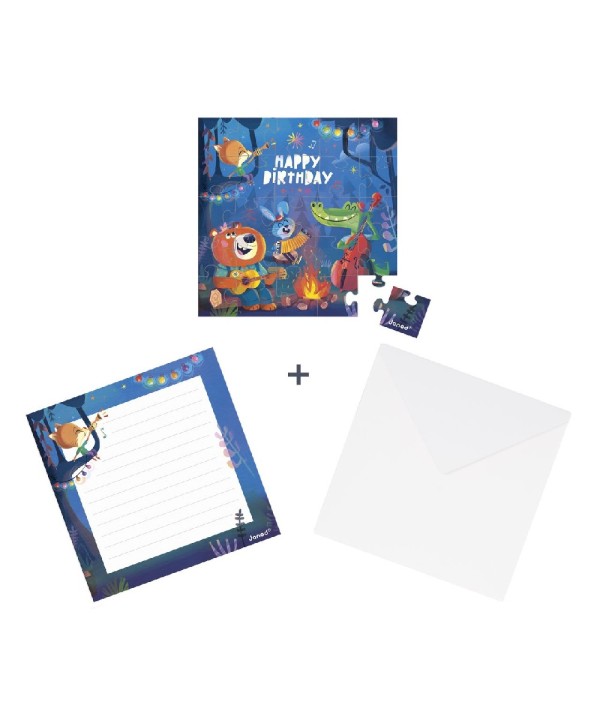 12800 Tarjeta Puzzle Cumpleaños Bosque