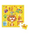 12808 Tarjeta Puzzle Cumpleaños Gato