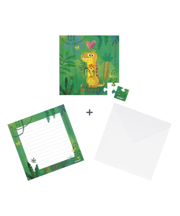 12811 Tarjeta Puzzle Dinosaurio