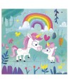 12821 Tarjeta Puzzle Mama Unicornio y su Bebe