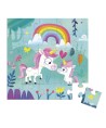 12822 Tarjeta Puzzle Mama Unicornio y su Bebe