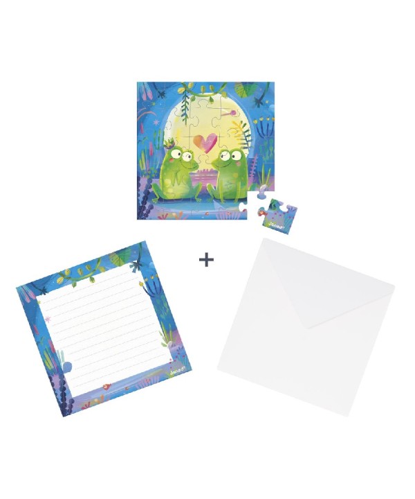12830 Tarjeta Puzzle Amor en el Estanque