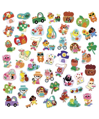 12858 50 Pegatinas Grandes - Primavera