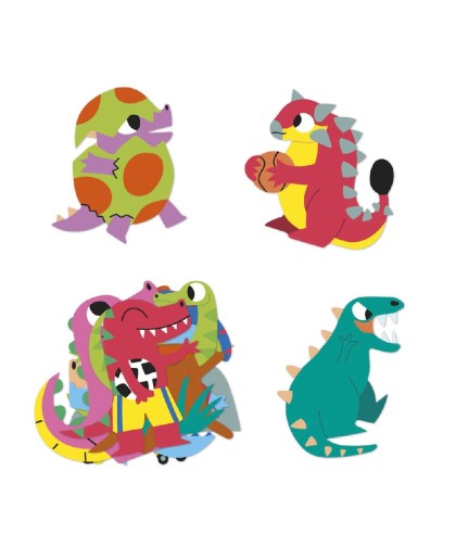 12866 100 Pegatinas Dinosaurios