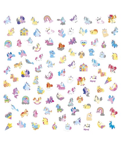 12872 100 Pegatinas Unicornios