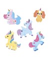 12874 100 Pegatinas Unicornios